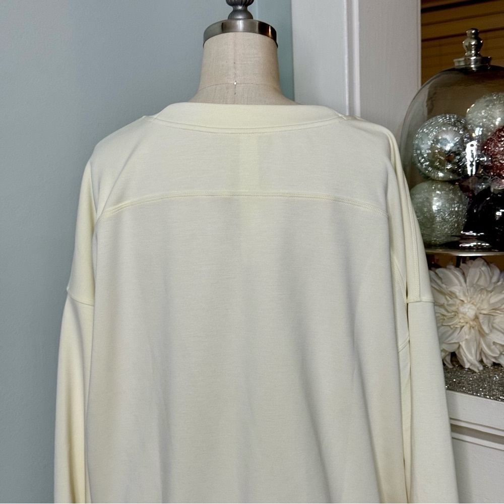 Lululemon Perfectly Oversized Crop Crew Softstreme Sweatshirt Sundance 10 NWT - Picture 7 of 10